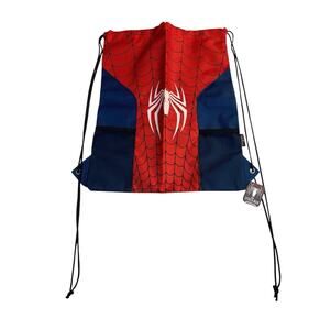 Marvel Spider-Man Webstring Drawstring Bag Backpack By Culturefly - New
